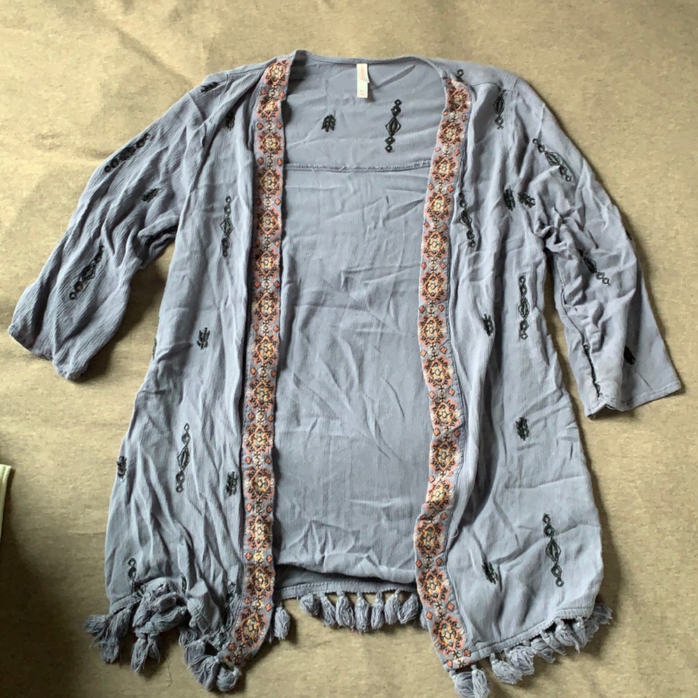 Xhiliration Boho Kimono